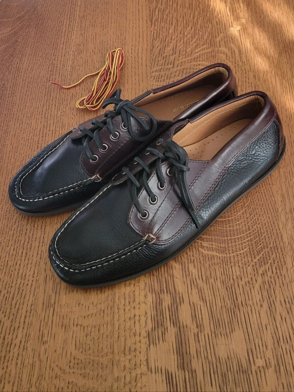 J. Crew Four-eye Lake shoes - Whiskey & Black